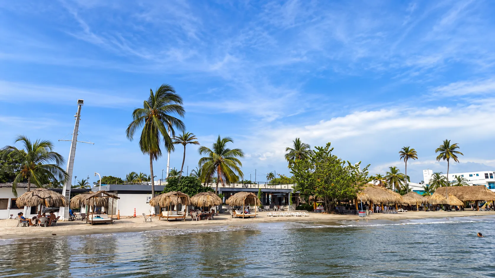 Playas y kioscos