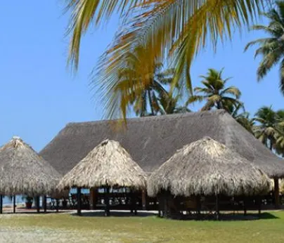Playas y kioscos